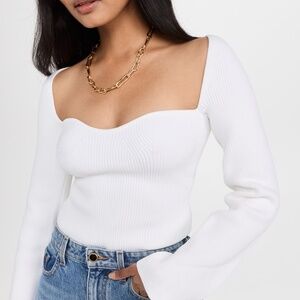 Pixie Market Chiara Bustier Knit Top